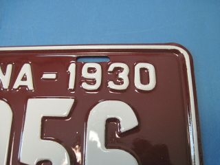 1930 North Carolina license plate professionally restored show quality 2