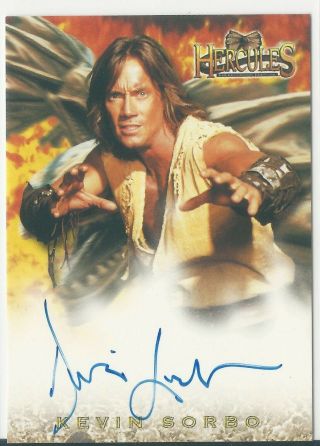 1996 Topps Hercules: The Legendary Journeys Kevin Sorbo Autograph Auto Card Ha1