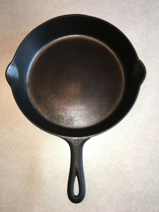 Vintage Griswold Erie Pa Usa 9 Cast Iron Skillet 710c With Heat Ring