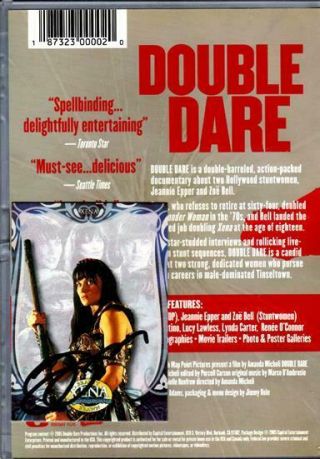 XENA - LUCY LAWLESS - RENEE O ' CONNOR - DOUBLE DARE DVD,  SIGNED AUTOGRAPH CARD 2