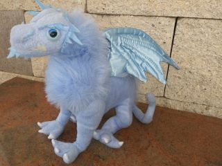 Dragonology Plush Dragon Blue Frost Water Poseable Stuffed Sababa Toys Rare 2006
