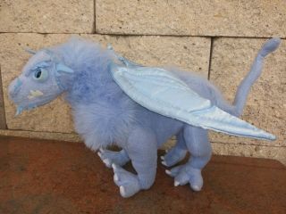 Dragonology Plush Dragon Blue Frost Water Poseable Stuffed Sababa Toys Rare 2006 3