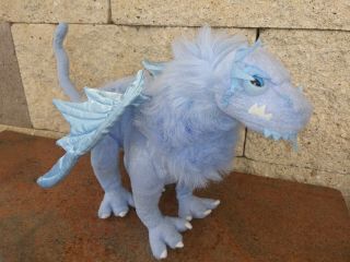 Dragonology Plush Dragon Blue Frost Water Poseable Stuffed Sababa Toys Rare 2006 5