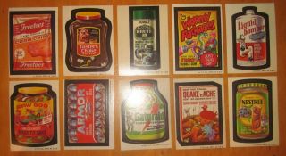 Wacky Packages 4th Series 4 1973 Complete Set 30 Ex,