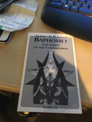 Booklet Baphomet Akron/h.  R.  Giger The Tarot Of The Underworld