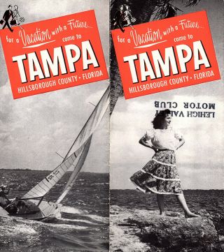 Tampa Hillsborough County Florida Circa 1940 