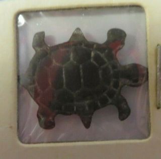 Vintage Turtle Indian Plug Chewing Tobacco Tin Tag Antique Advertising
