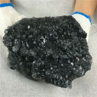 2.  16kg Natural Fluorite Quartz ore Skull Crystal green Healing WOT2443 2