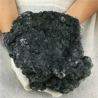 2.  16kg Natural Fluorite Quartz ore Skull Crystal green Healing WOT2443 5