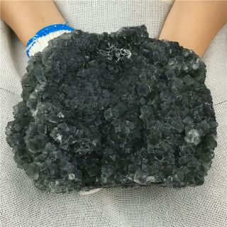 2.  16kg Natural Fluorite Quartz ore Skull Crystal green Healing WOT2443 6
