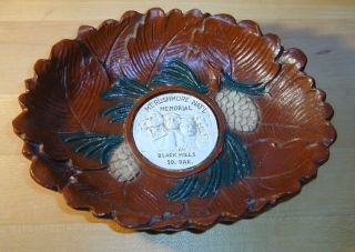 Mt Rushmore Burwood Souvenir Bowl Dish Black Hills South Dakota Vintage