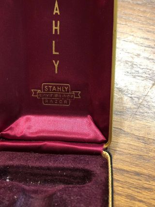 Stahly Live Blade Safety Razor Stunning Great Shape With Case 7