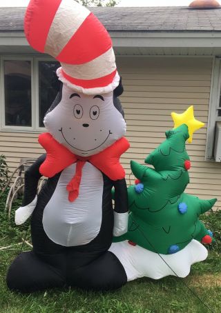 Gemmy Airblown Inflatable 8ft 2003 Cat In The Hat