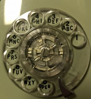 VINTAGE 1970 ' s GTE STARLITE PHONE TELEPHONE ROTARY AVOCADO GREEN DESK 6