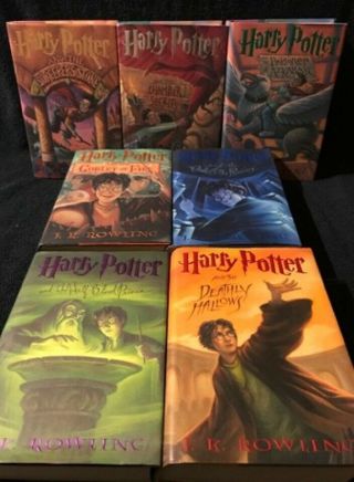 Harry Potter Hardcovers 1 - 7 & Fantastic Beasts W/ Dust Jackets,  J.  K Rowling