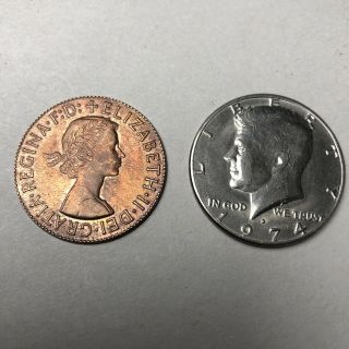 Vintage Magic Coin Trick 1974 Us Kennedy Half Dollar Queen Elizabeth