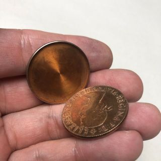 Vintage Magic Coin Trick 1974 US Kennedy Half Dollar Queen Elizabeth 4