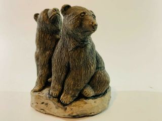 Ace Alaska Glacial Ice Age Sculptures Bears.  Crafted By Hand - Made - Usa