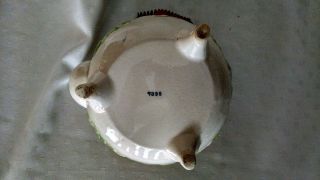 Vintage,  Ceramic Tea Pot with 3D Dog and Bird,  Metal wire handle,  Japan 7