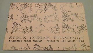 Portfolio 36 Colored Lithograph Plates Sioux Indian Drawings 1961 Milwaukee Pm