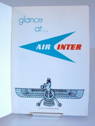 Air - Inter Airline Rare Promotional Book " Coup D 