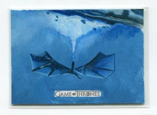 2017 Hbo Game Of Thrones Hand - Drawn Sketch Card By Jay Manchand