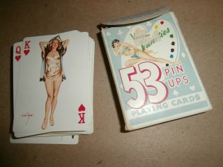 Vintage Adult Risque Playing Cards Vargas Vanities 53 Pin Ups