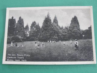 The Dell Rosary Priory Caldecote Towers Bushey Heath Herts Uk Postcard Postally