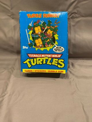 1989 Topps Teenage Mutant Ninja Turtles Tmnt Trading Cards Boxes Case Fresh