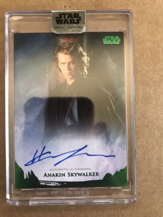 Hayden Christensen Skywalker 2018 Topps Star Wars Stellar Signatures Auto 14/20