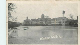 Factories The Sterling Player Piano Co.  Derby Ct Connecticut Postcard 1900s