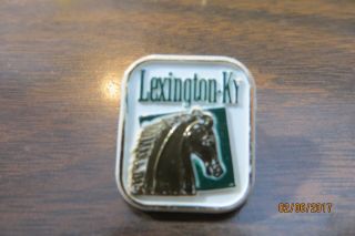 Lexington Kentucky Horse Racing With Horse Collectibe Souvenir Asi Pin