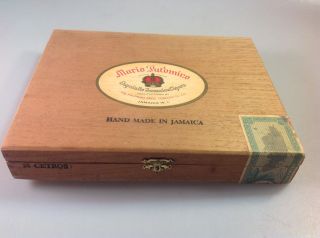 Vintage Wooden Cigar Box: Mario Palomino Cigars,  The Palomino Cigar Co.  Jamaica