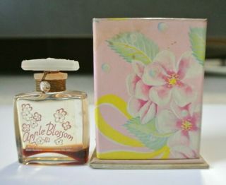 Vtg.  Helena Rubinstein Apple Blossom 1/2 Oz Perfume Bottle W/ Seal Box