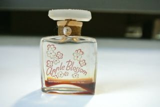 Vtg.  Helena Rubinstein Apple Blossom 1/2 oz Perfume Bottle w/ Seal Box 3