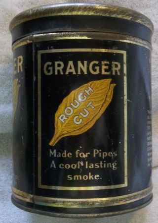 Granger Rough Cut For Pipes Vintage Tobacco Tin