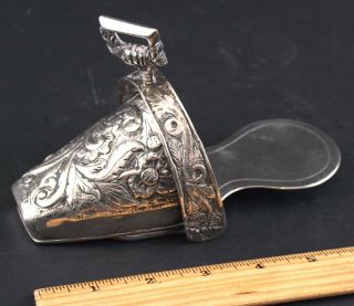 Antique Spanish Colonial Silver,  Ladys Equestrian Sidesaddle Slipper Stirrup