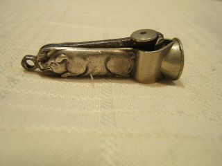 Antique Cigar Cutter With Pig Watch Fob