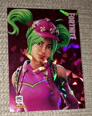Fortnite Panini Series 1 Card 2019 Foil Parallel Zoey Epic Outfit 249 Card