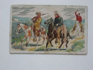 1888 N105 Duke Sons Set Tobacco Card - Cowboy Scenes - Return From A Hunt