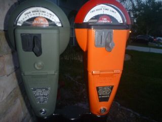 Duncan Miller Parking Meter - With Wood Base Mechanical Meter