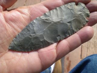 Authentic Arrowheads: Phenominal Huge Dovetail,  5 " Long,  Kentucky,  Rare Relic