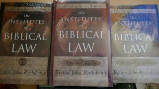 The Institutes Of Biblical Law: 3 Volume Set,  Rousas John Rushdoony