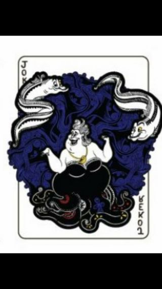 Disney Dsf Villain Playing Cards Ursula Le 300 Pin The Little Mermaid