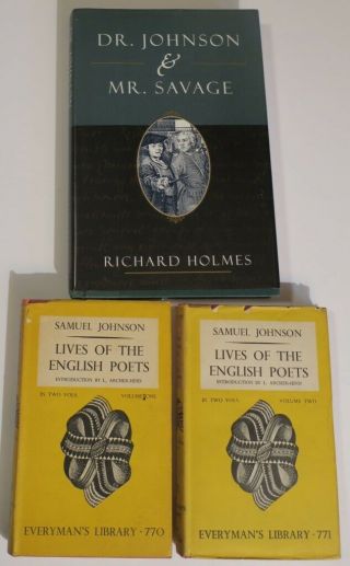 Samuel Johnson,  Lives Of English Poets,  2 Vols. ,  And Book Re Johnson & Mr.  Savage