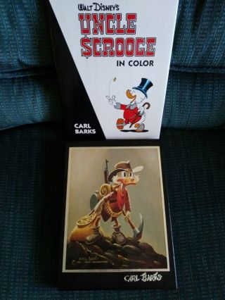 Carl Barks Signed Uncle Scrooge In Color 40th Anniv.  1987 Ltd Ed.  354/750