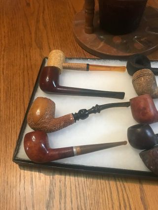 Set of Nine Vintage Estate Smoking Pipes,  Tobacco Jar 5
