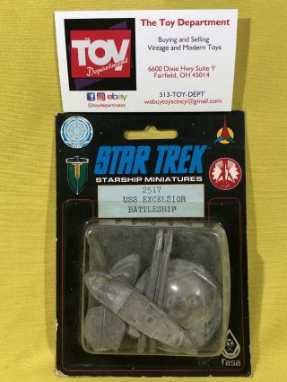 Vintage Fasa Star Trek Starship Miniatures 2517 Uss Excelsior Battleship