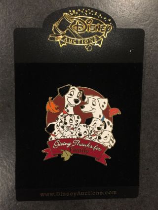 Disney 101 Dalmatians Giving Thanks For Family Jumbo Le 100 Pin Htf