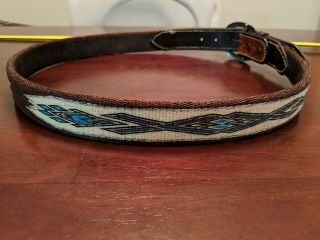 Hitched Horsehair Belt.  Size 39 ".